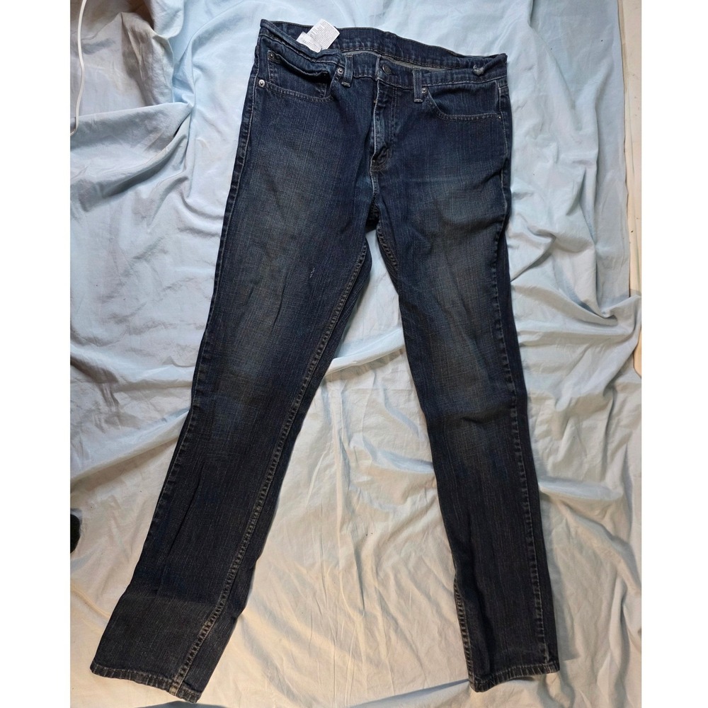Levi's 511 Slim Fit Jeans Dark Wash Indigo Denim Stretch 34 x 34